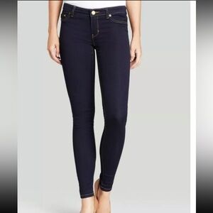 Michael Kors Women's Izzy Style Size 8 Mid-Rise Dark Wash Skinny Jeans